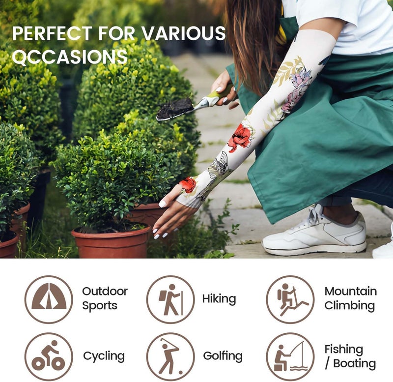 YPHCDO Store Gardening Sleeves for Women Farm Sun Protection Thorn Proof Cooling Arm Sleeves to Cover Arms for Garden Sports - Image 4